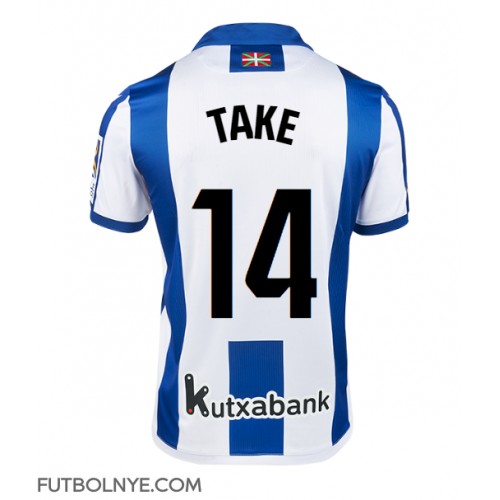 Camiseta Real Sociedad Takefusa Kubo #14 Primera Equipación 2024-25 manga corta